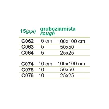 Gąbka do filtra gruboziarnista 15 ppi 25x25x5cm Happet