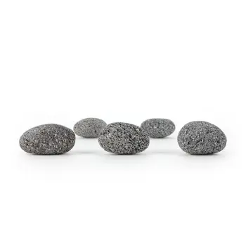 Lawa czarna otoczaki pebbles 3-5cm 1 kg