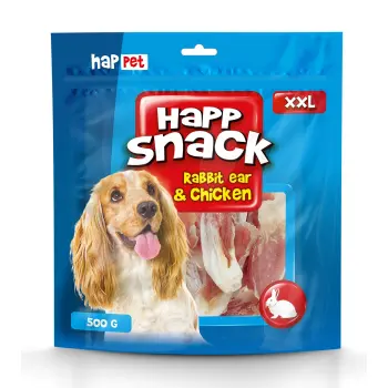 Uszy królicze z kurczakiem Happet GM71 500g