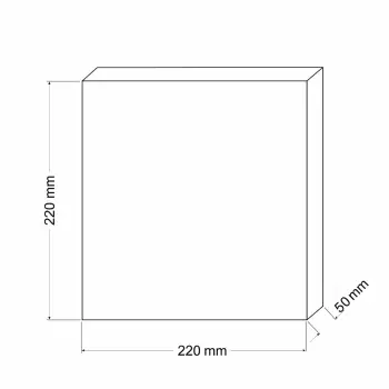 Gąbka do filtra drobnoziarnista 40ppi 22x22x5cm Happet