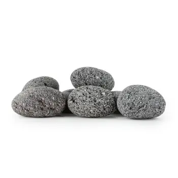 Lawa czarna otoczaki pebbles 9-12cm 1 kg