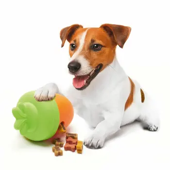 Silikonowa zabawka na przysmaki marchewka