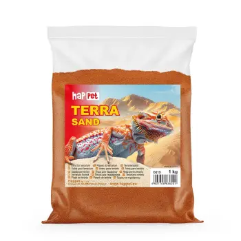 Piasek do terrarium Happet czerwony, 1kg