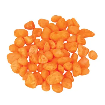 Żwirek do akwarium Happet fluor pomarańczowy 0.7cm, 0.5kg