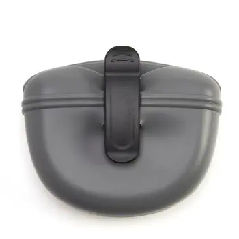 Silikonowa saszetka z klipsem na przysmaki szara