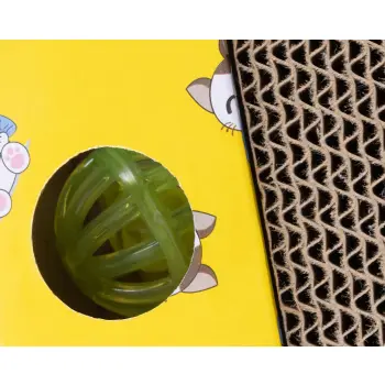 Drapak dla kota kartonowy tekturowy z naturalną kocimiętką Happet RAFIKI