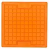LickiMat Playdate Kwadrat miękki pomarańczowy