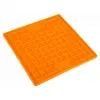 LickiMat Playdate Kwadrat miękki pomarańczowy
