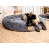 MIMIKO Pets Legowisko Shaggy okrągłe XXL 100cm grafitowe