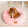 MIMIKO Pets Legowisko Shaggy okrągłe L 60cm różowe
