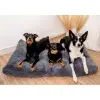 MIMIKO Pets Legowisko Shaggy prostokątne XXL 115x75cm grafitowe