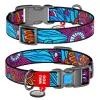 Collar WauDog Nylon Obroża nylonowa z QR-paszportem, plastikowy fastex, wzór LATO, 25mm/33-49cm