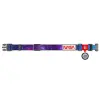 Collar WauDog Nylon Obroża nylonowa z QR-paszportem, plastikowy fastex, wzór NASA21, 20mm/28-40cm