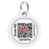 Collar WauDog Smart ID Zawieszka z QR-paszportem okrągła 3cm oko potwora