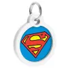 Collar WauDog Smart ID Zawieszka z QR-paszportem okrągła 3cm superman bohater