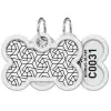 Collar WauDog Smart ID Zawieszka z QR-paszportem kość 4x3cm geometria