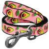 Collar WauDog Nylon Smycz nylonowa S 15mm/200cm, wzór AWOKADO NA RÓŻU