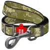 Collar WauDog Nylon Smycz nylonowa regulowana L-XXL 25mm/152-183cm, wzór MILITARY