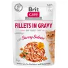 Brit Care Cat Fillets In Gravy Savory Salmon saszetka 85g