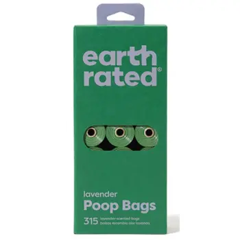 Earth Rated Woreczki ekologiczne do zbierania odchodów 21x15szt lawendowe