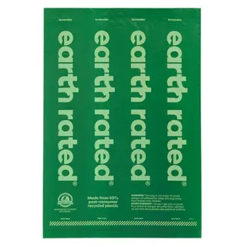 Earth Rated Woreczki ekologiczne do zbierania odchodów 21x15szt lawendowe