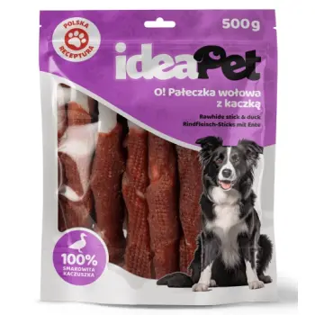 IdeaPet Pałeczka wołowa z kaczką 500g