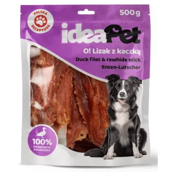 IdeaPet Lizak z kaczką 500g