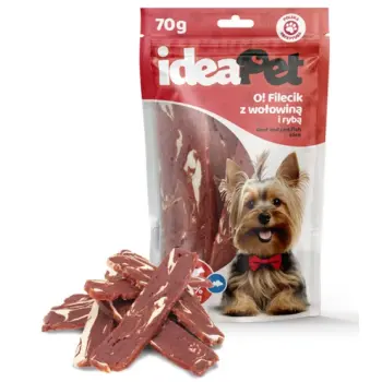 IdeaPet O! Fileciki z wołowiną i rybą 70g