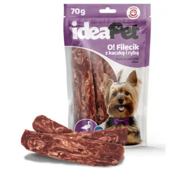 IdeaPet O! Fileciki z kaczką i rybą 70g