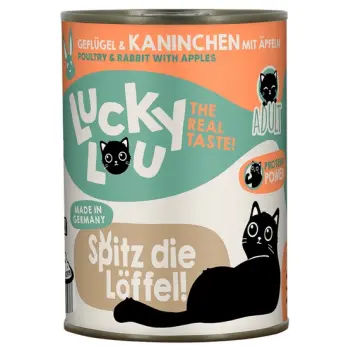 Lucky Lou Lifestage Adult Drób i królik puszka 400g