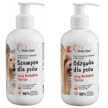 Over Zoo Szampon i odżywka dla psów rasy Yorkshire Terier dwupak 2x250ml