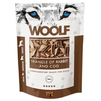 Woolf Rabbit & COD Triangle 100g