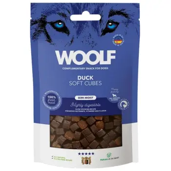 Woolf Soft Cubes Monoprotein Duck 100g