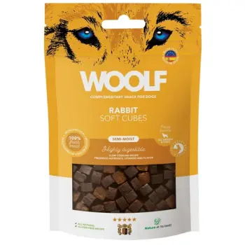 Woolf Soft Cubes Monoprotein Rabbit 100g