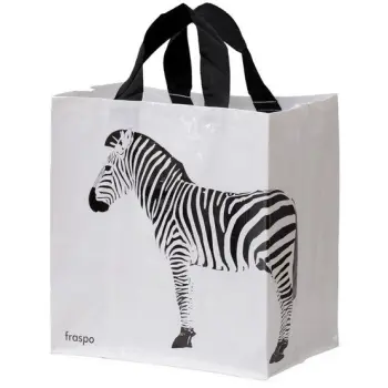 Torba Animals 24L zebra biała