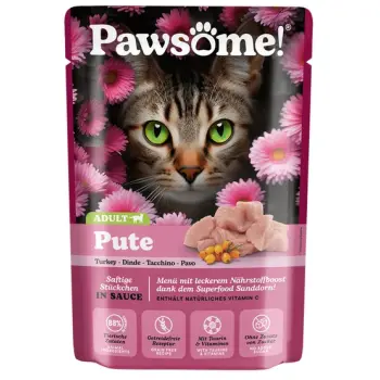 Pawsome Adult Pute - indyk saszetka 85g