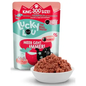 Lucky Lou Lifestage Adult Drób i tuńczyk saszetka 300g