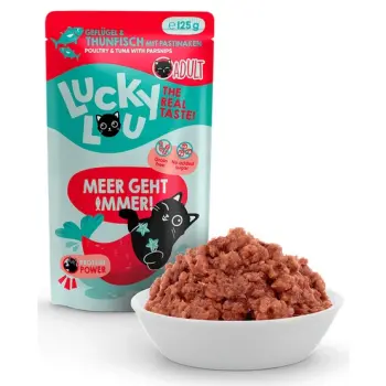 Lucky Lou Lifestage Adult Drób i tuńczyk saszetka 125g
