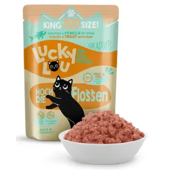 Lucky Lou Lifestage Adult Drób i pstrąg saszetka 300g