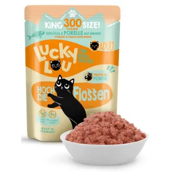 Lucky Lou Lifestage Adult Drób i pstrąg saszetka 300g