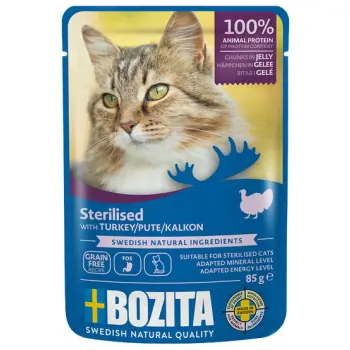 Bozita Cat Indoor & Sterilised Indyk w galaretce saszetka 85g