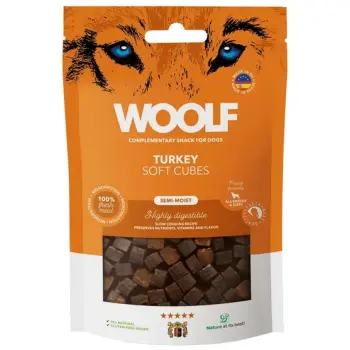 Woolf Soft Cubes Monoprotein Turkey 100g