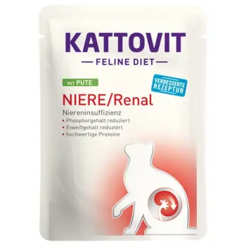 Kattovit Feline Diet Niere/Renal indyk saszetka 85g