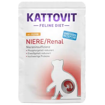Kattovit Feline Diet Niere/Renal kurczak saszetka 85g