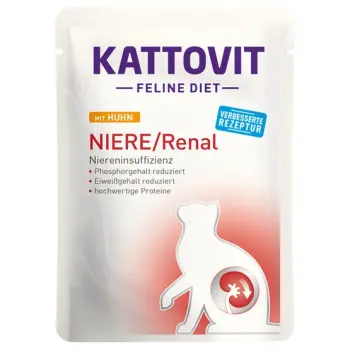 Kattovit Feline Diet Niere/Renal kurczak saszetka 85g
