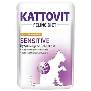 Kattovit Feline Diet Sensitive kurczak i indyk saszetka 85g