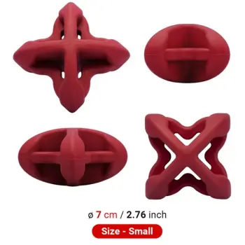 PetDreamHouse Zabawka gumowa Geo-Astro Rolly czerwona