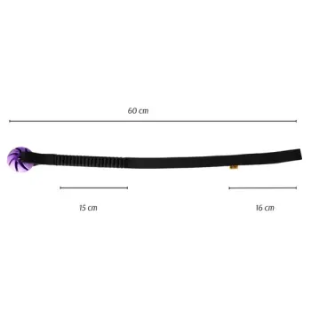 Dingo Zabawka dla psa - Szarpak Piłka z rączką bungee 6cm