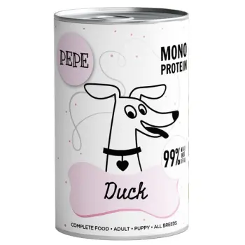 Paka Zwierzaka PEPE Duck (kaczka) puszka 400g