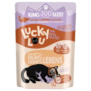 Lucky Lou Lifestage Adult Drób i łosoś saszetka 300g